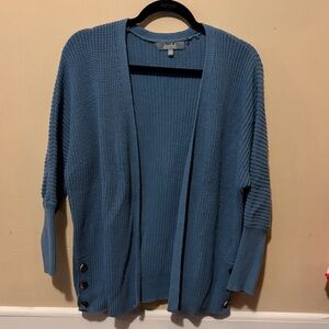 Stylish Blue Cardigan with Button Details